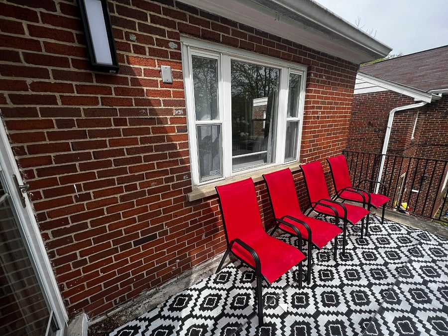 Balcony off of Living Room - in Apartment 2 on Upper Level - 2 Bedroom