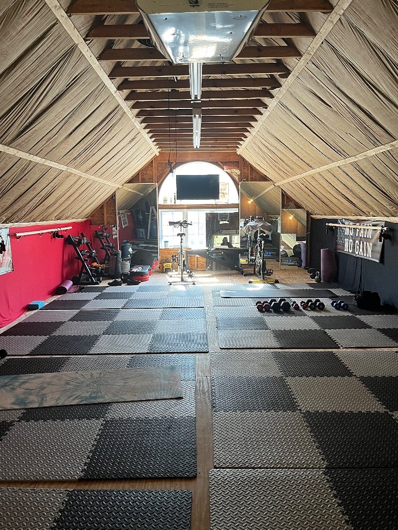 Gym in garage