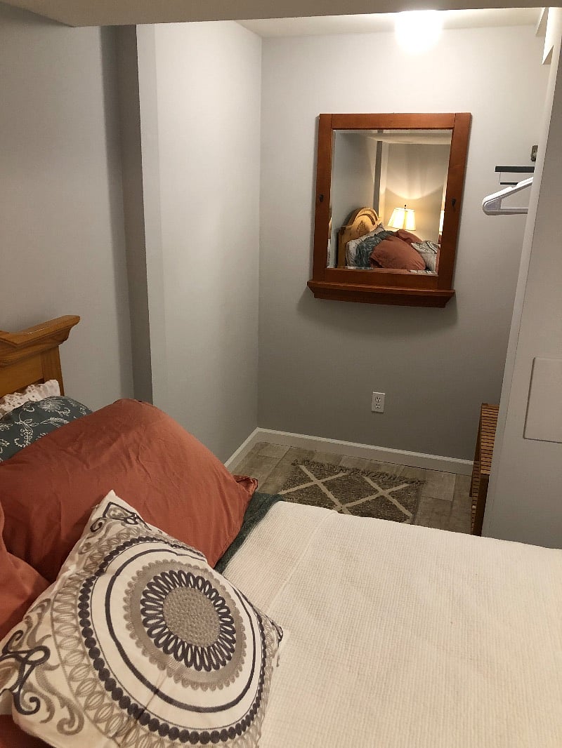 Bedroom walk-in closet