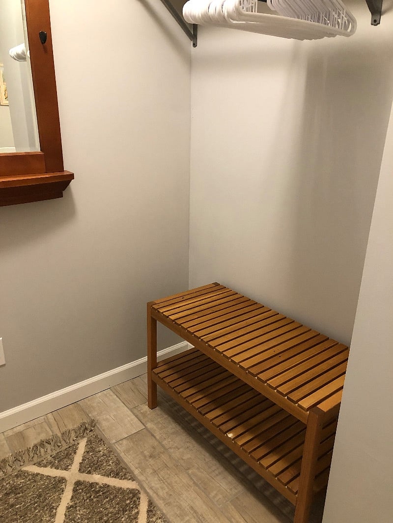 Bedroom walk-in closet