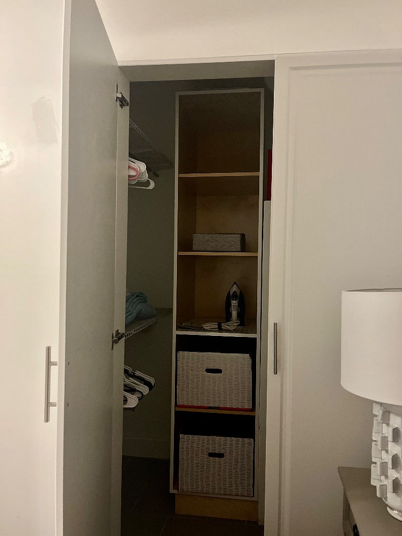 Bedroom closet.