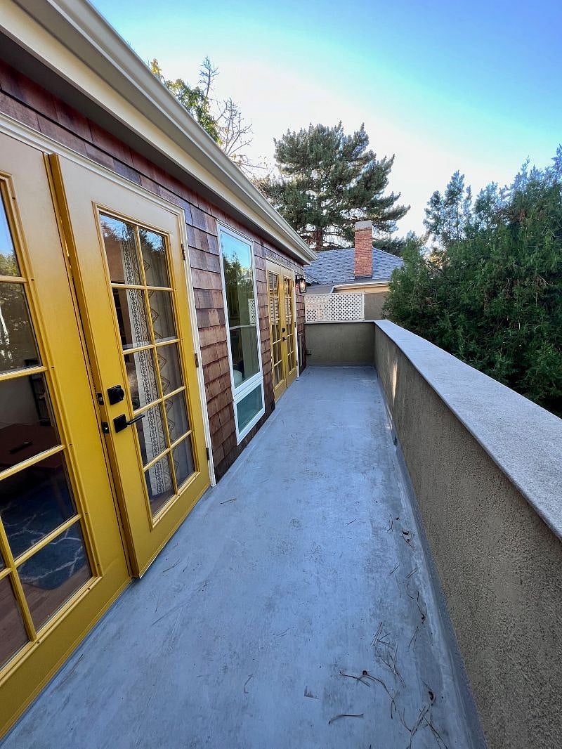 Private balcony overlooking City Creek