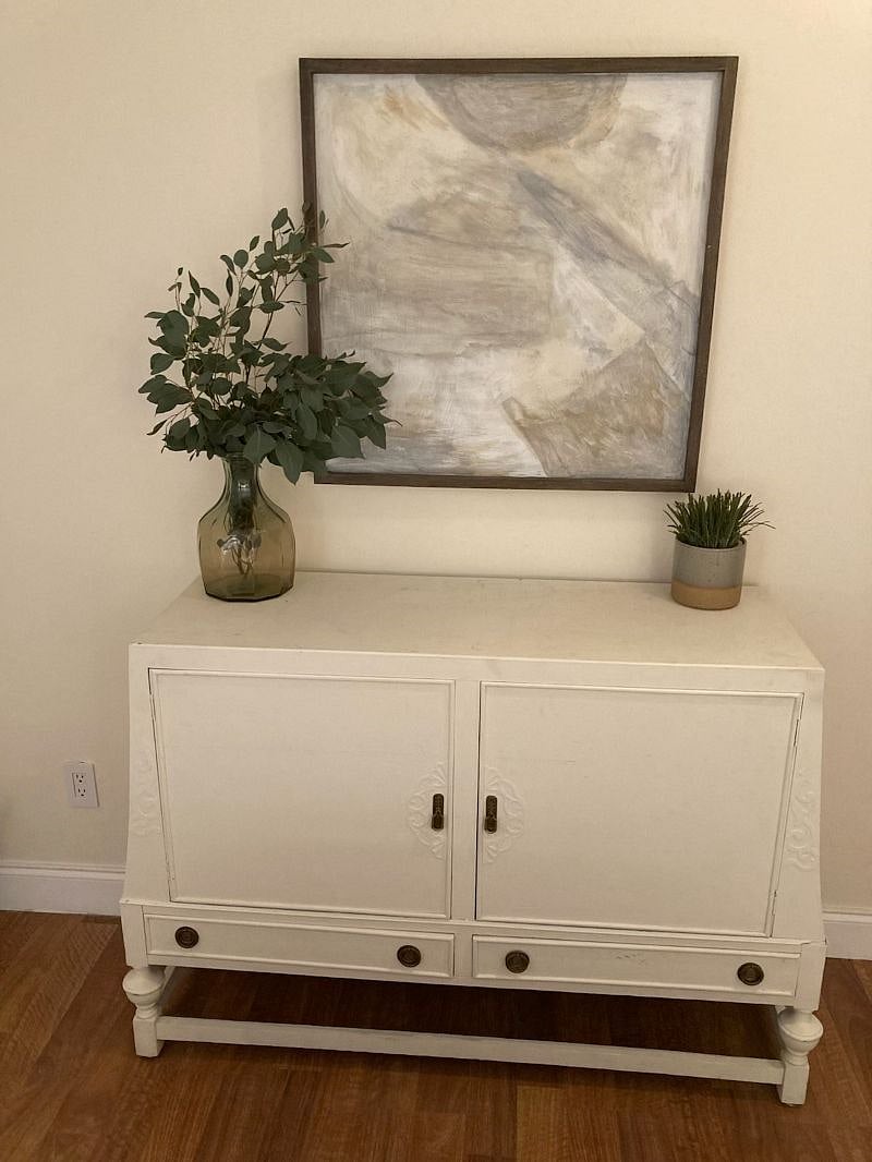 Upstairs bedroom has a fresh clean design!