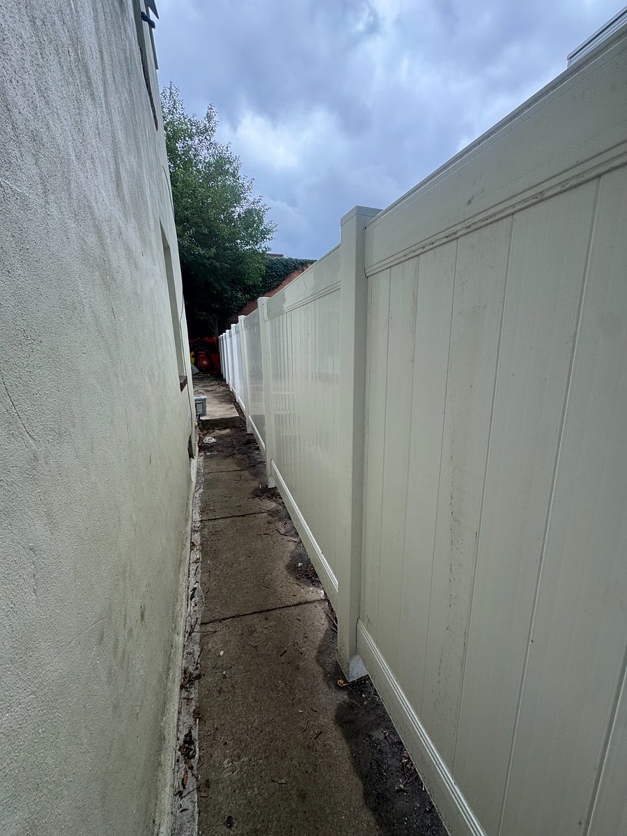 New installed backyard privacy fence