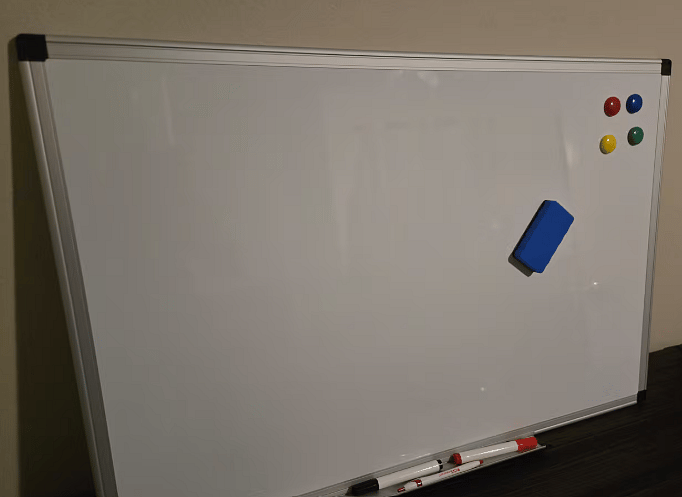 Every Room comes with a white board to organize your thoughts