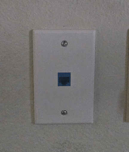 Every Room comes with a dedicated ethernet port for direct connection
