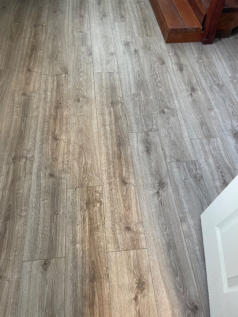 New Floors, gray,brown, tan