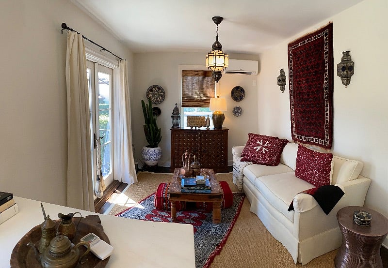 Living room with open floor plan