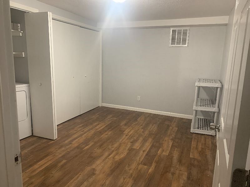 You'll have your own laundry and storage room.