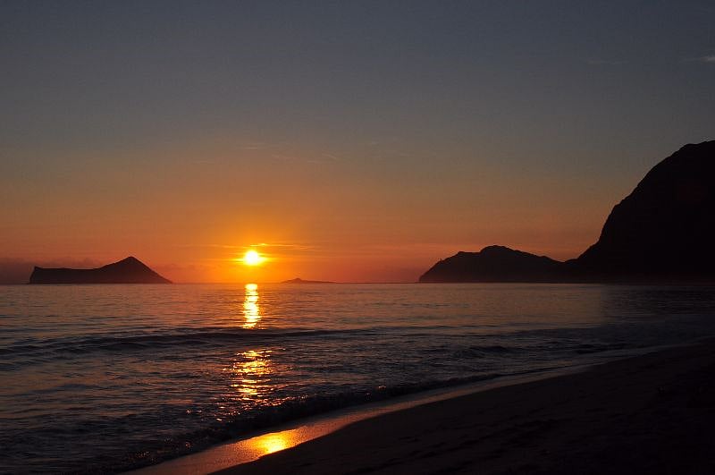Amazing sunrise on this side of the island.  