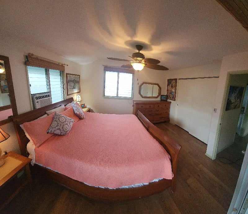 Master with King Bed and large closet.