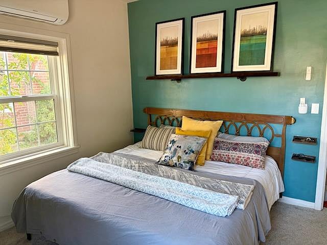 second bedroom. king bed