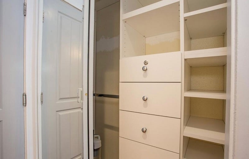Closet and drawer space