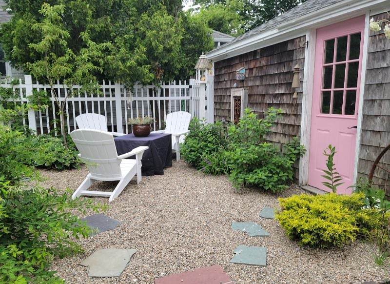 Side entrance to garage