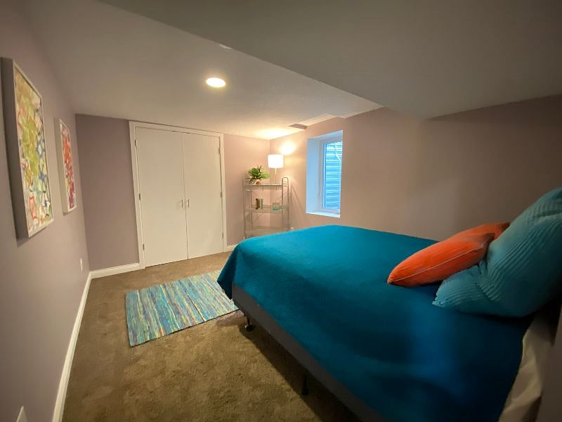 Basement bedroom