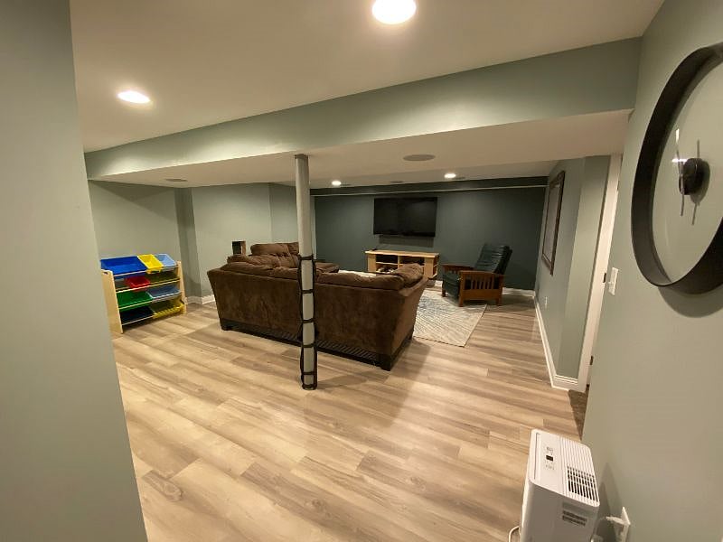 Basement living area