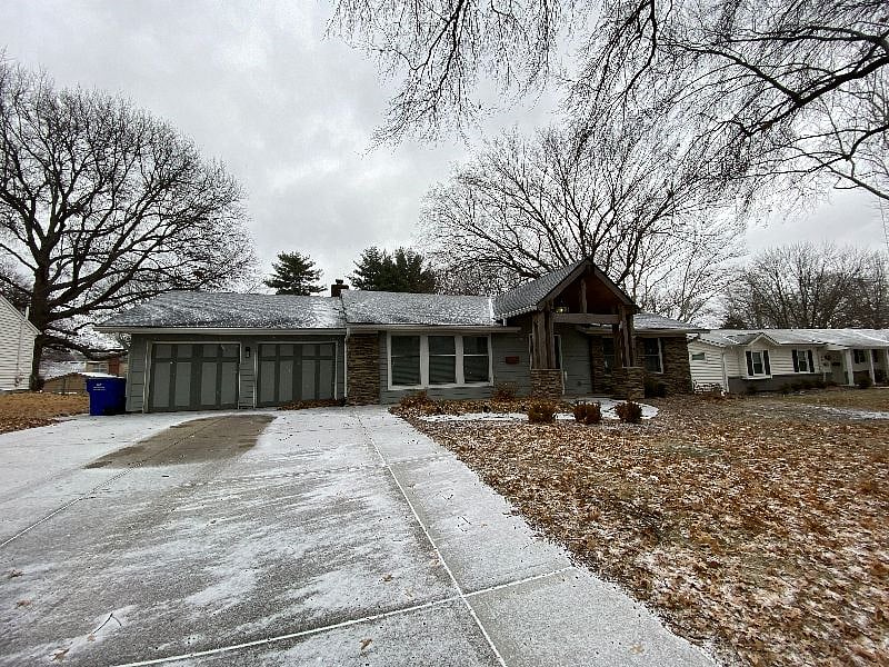 Front of house - two car garage