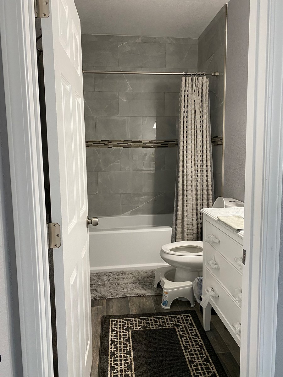 Downstairs primary bathroom 