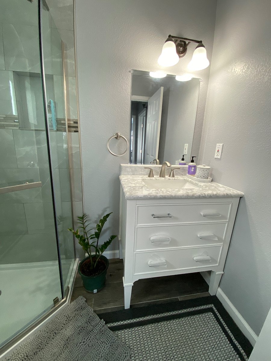 Bathroom upstairs for guest bedroom # 2 and guest bedroom # 3