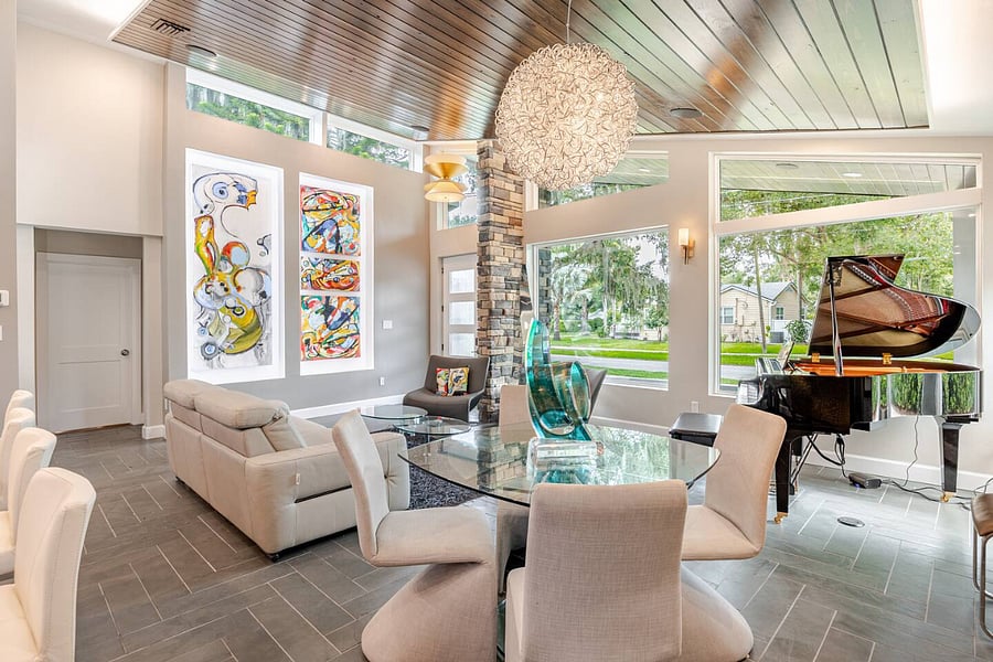 Home has two dinning areas and two living areas. Guests have use of the modern and fully equipped kitchen. Home and bedroom were recently expanded in June 2026.