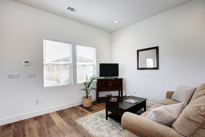 Living area with TV and couch