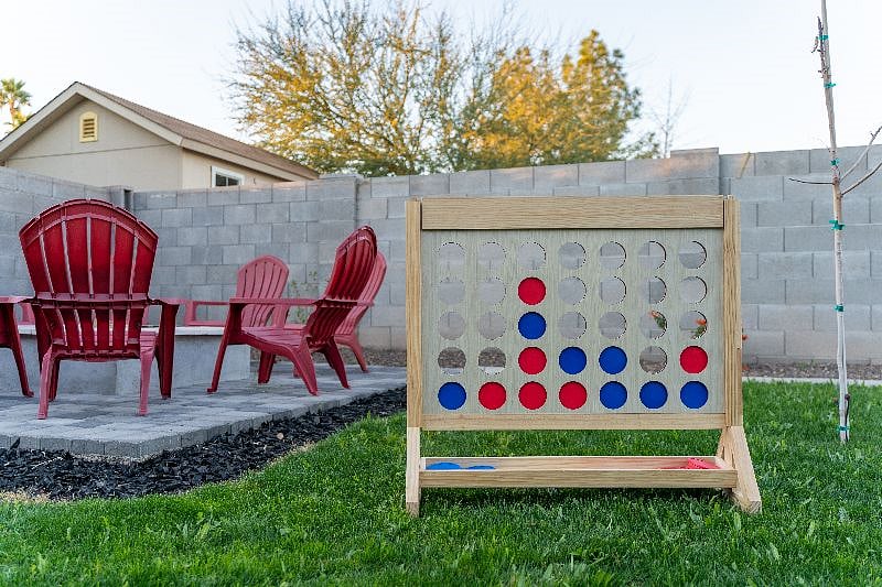 Have fun playing any of the games you'll find stored in the garage