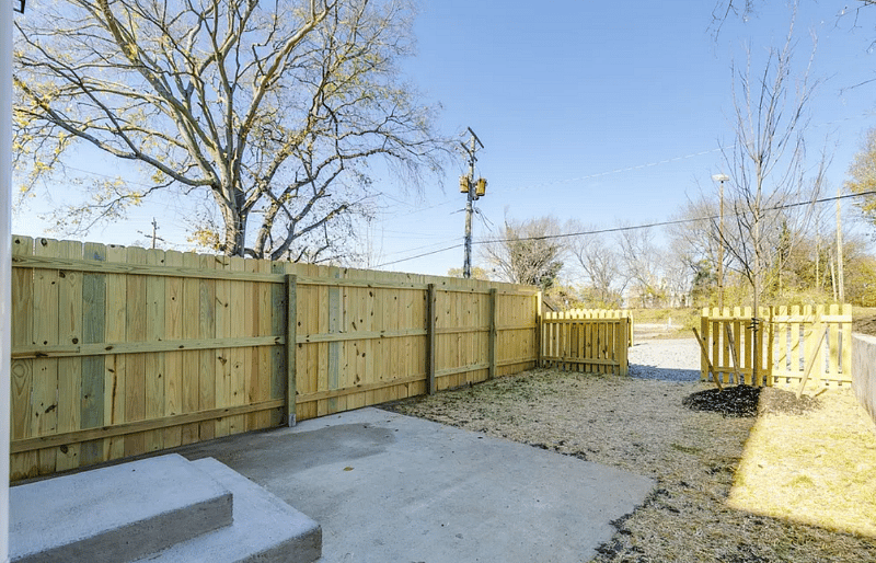 New privacy fence built