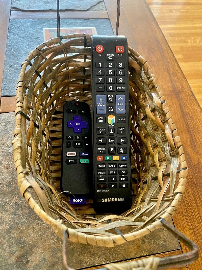 Roku included with Smart TV in Living Room