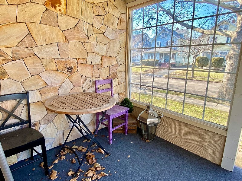 Front porch- perfect for having coffee or a meal