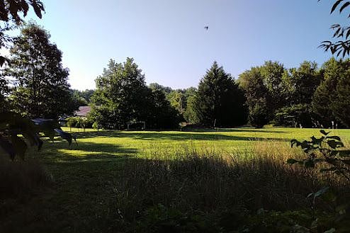 Spacious lawn, great for playing outdoors