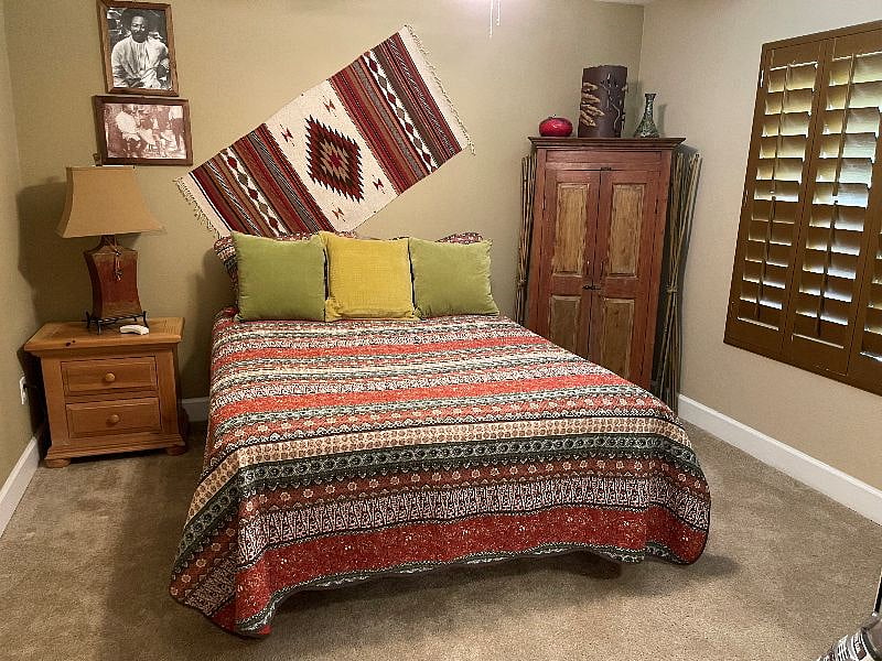 Queen in guest bedroom