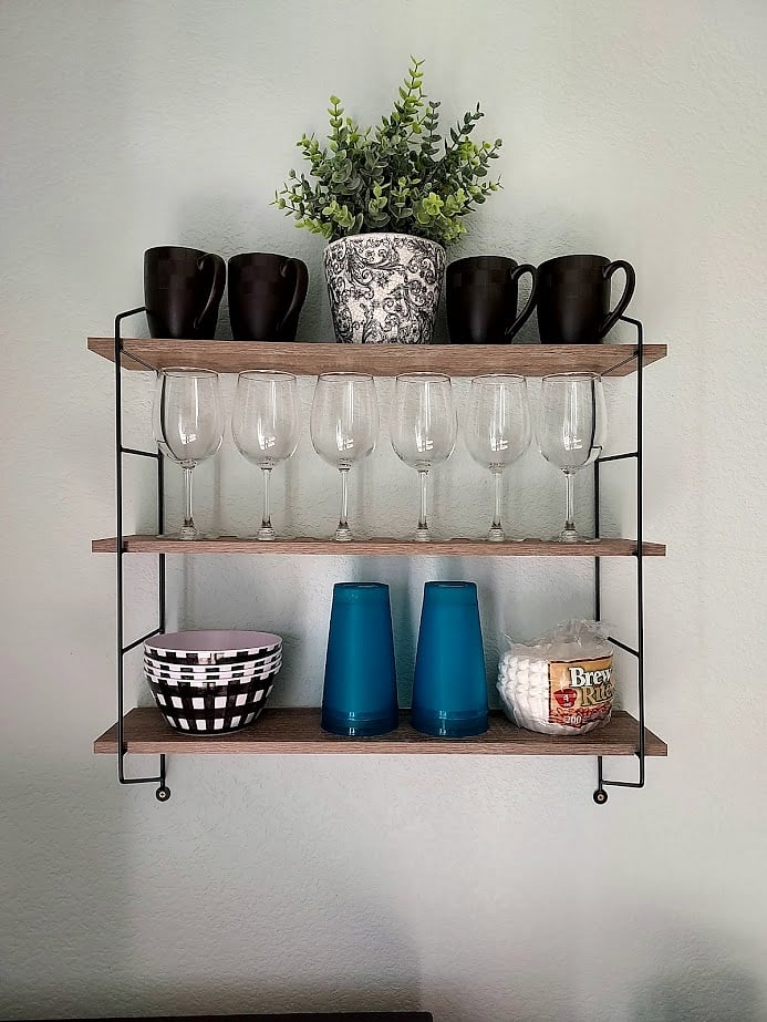 plates, bowls, cups and mugs, and stainless provided