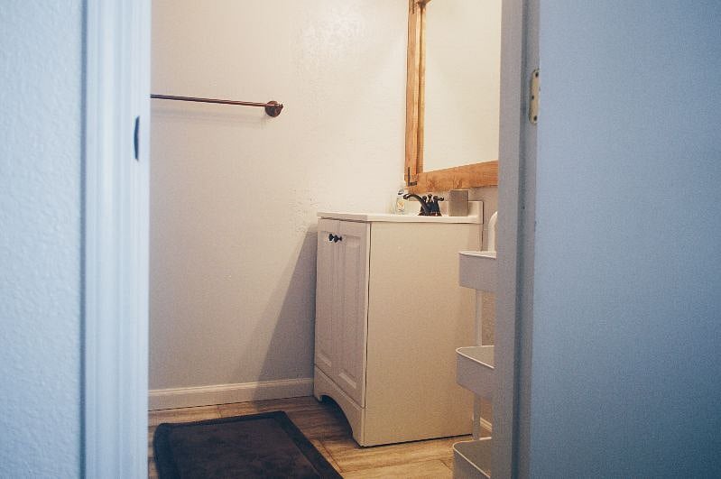 1. Master bedroom with freshly updated full private bathroom