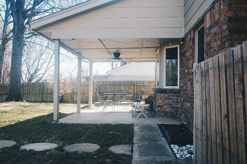 Backyard porch