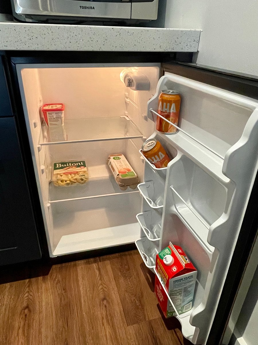 Under counter refrigerator with 4.4 cubic feet of refrigerated storage space