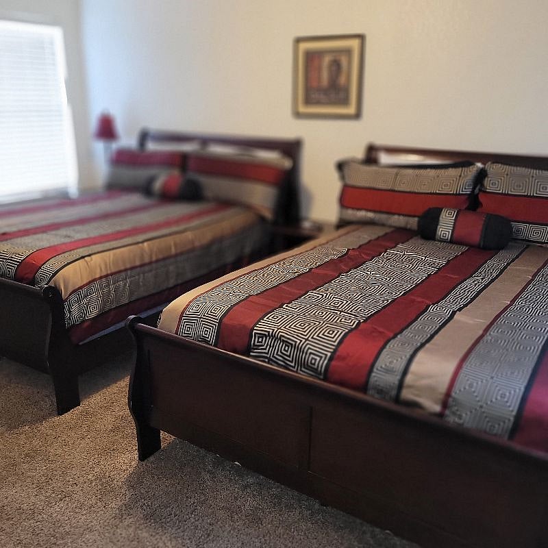 Master Bedroom has two Queen Beds