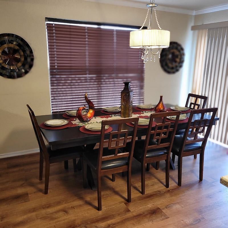 Dining Table - Seats 8 (5 Chairs and a Bench)