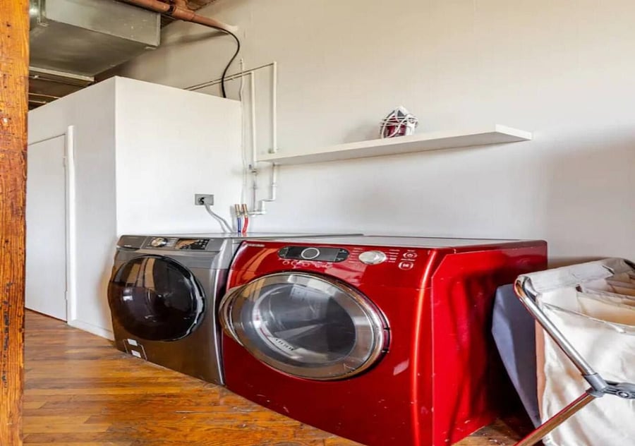 In unit washer and dryer