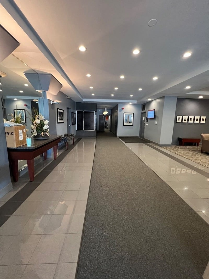 Entryway past the front desk.