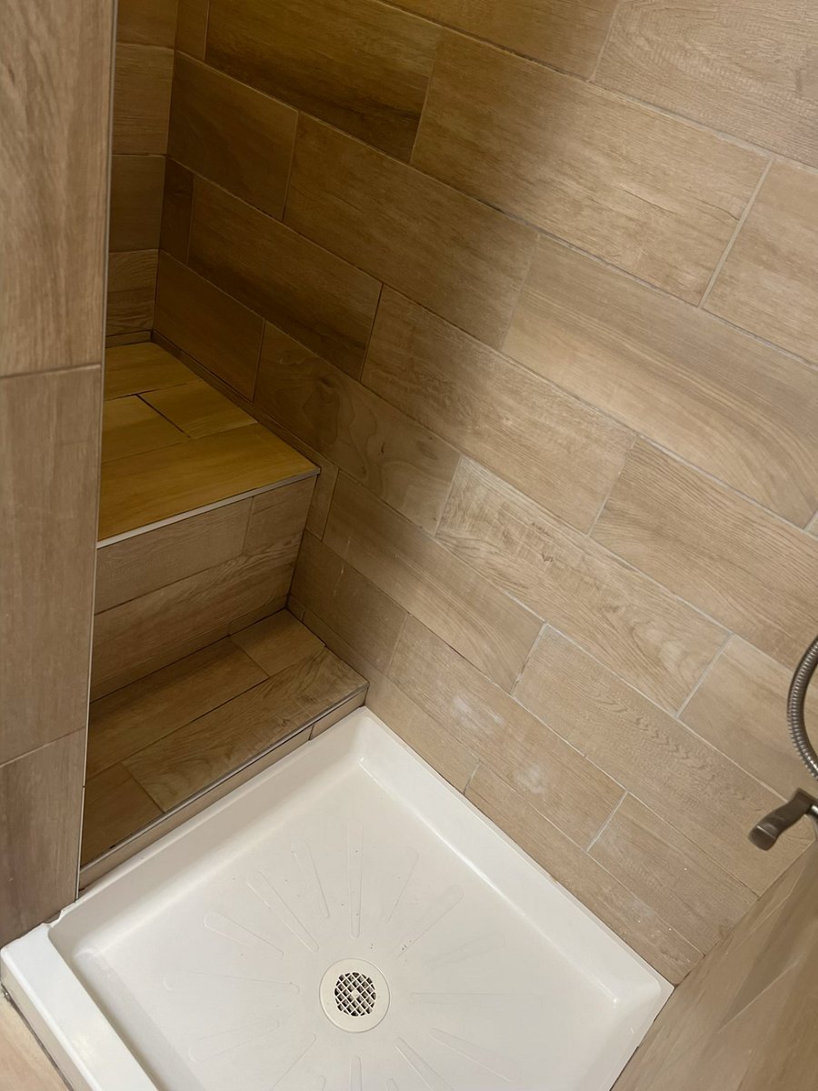seated shower