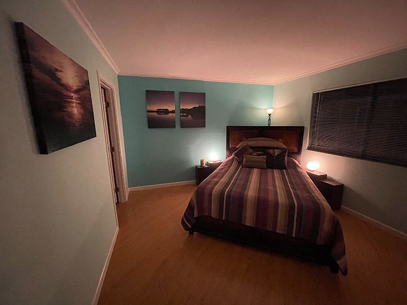 Master Bedroom is very peaceful at night