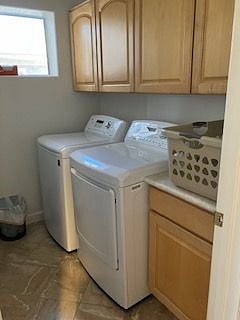 Washer dryer in laundry room