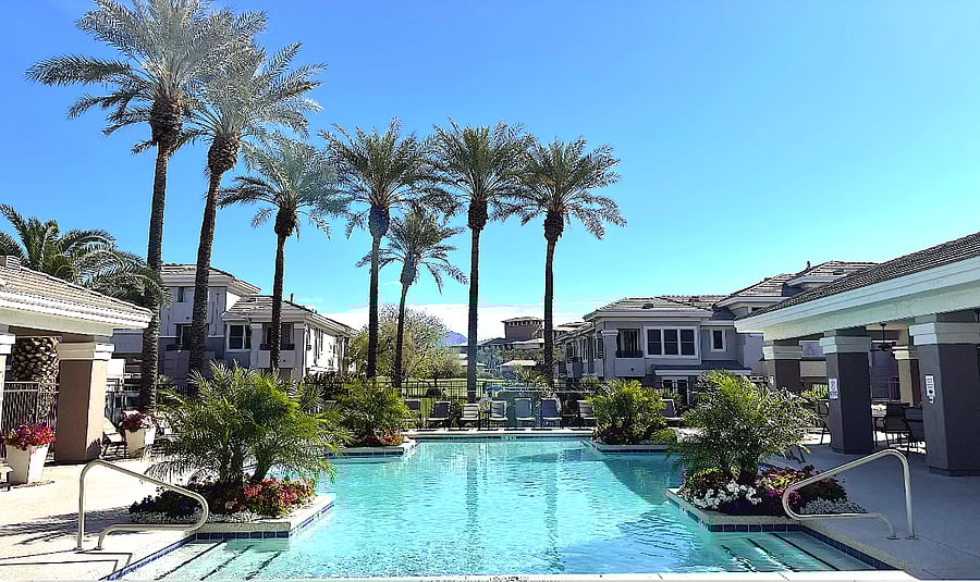 Heated pool and hottub