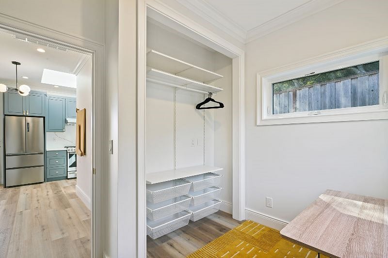 Additional closet space in office