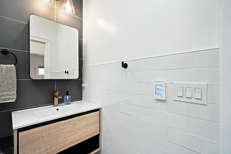Heated bathroom floors