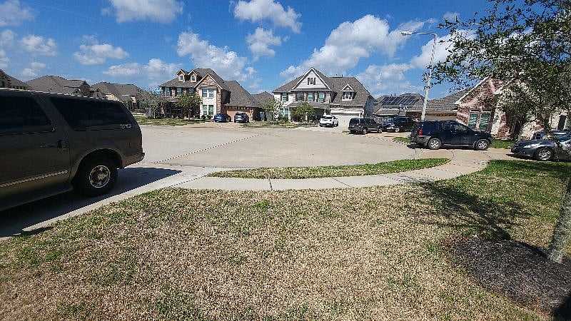 cul-de-sac in front of home