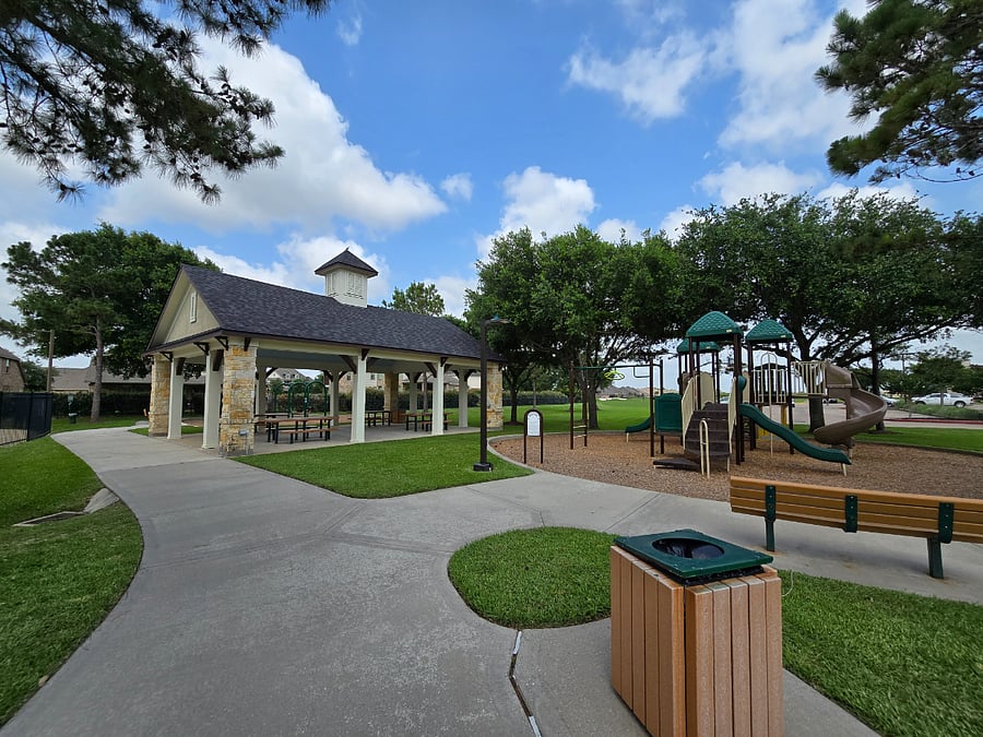 Community playground and picnic area