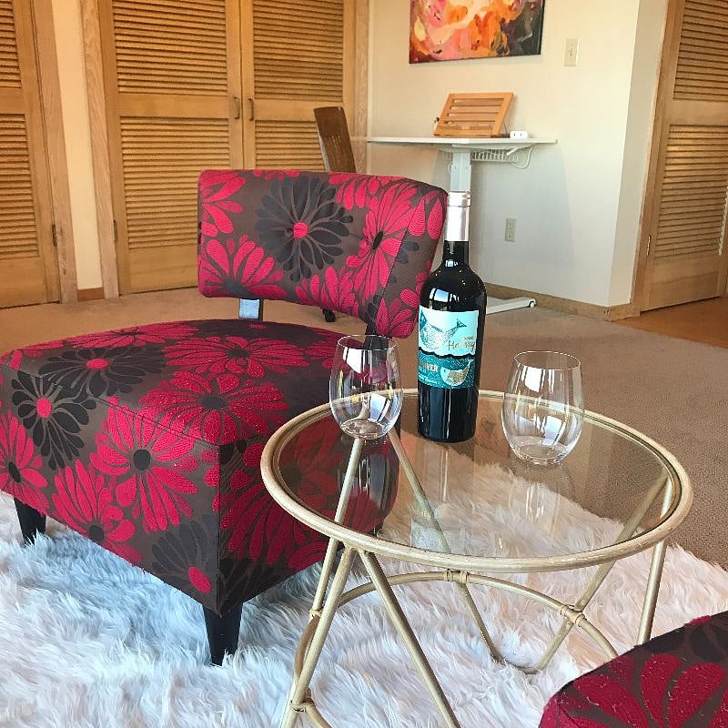 Your wine, reading or just relaxing space.
