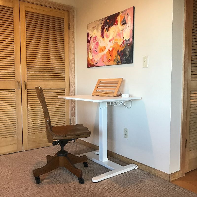 Stand- up / sit down desk.