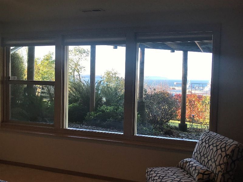 Views of Puget Sound from master bedroom.